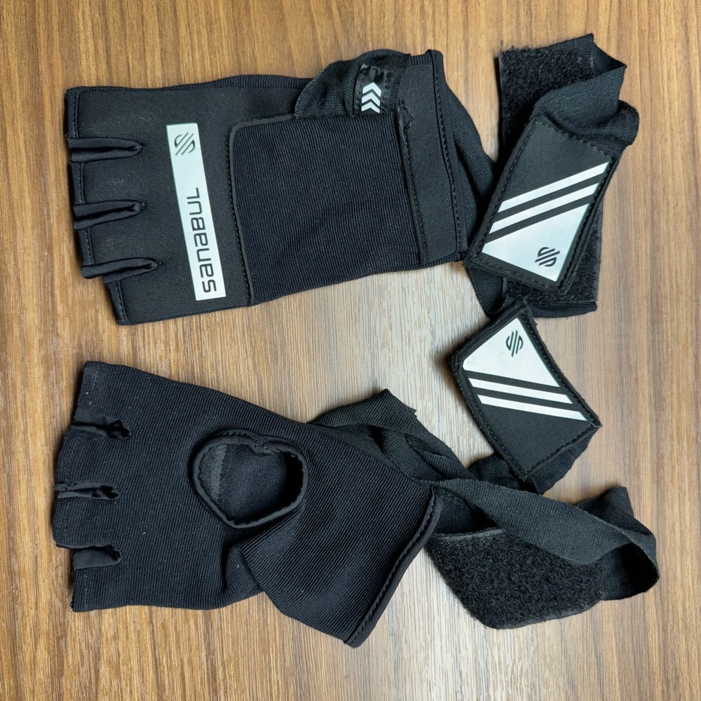 Sanabul Black Fingerless Training Gloves